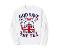 God Save the Tea Funny British Tea Pun Sweatshirt