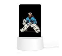 God Saves Hockey Goalie Acrylic Night Light Personalised Nightlight Bedside Lamp for Friends Ladies