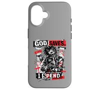 God Saves I Spend Christ Jesus Vintage Christian Emo Punk Case for iPhone 16