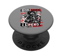God Saves I Spend Christ Jesus Vintage Christian Emo Punk PopSockets Adhesive PopGrip