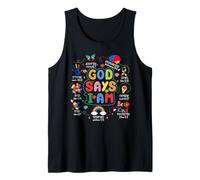 God Says I Am - Autism Awareness Christian Bible Verse Tank Top
