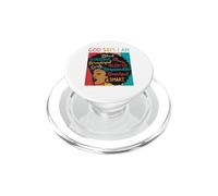 God Says I Am Black Afro Black Woman Pride PopSockets PopGrip for MagSafe