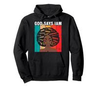 God Says I Am Chosen Forgiven Precious Strong Unique Special Pullover Hoodie