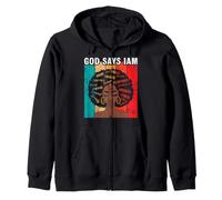God Says I Am Chosen Forgiven Precious Strong Unique Special Zip Hoodie