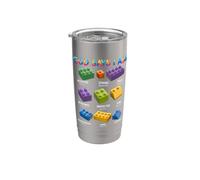God Says I Am Christian Block Building Toy Master Builder Stainless Steel Insulated Tumbler