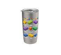 God Says I Am Christian Block Building Toy Master Builder Stainless Steel Insulated Tumbler