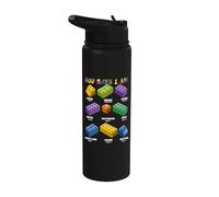 God Says I Am Christian Block Building Toy Master Builder Stainless Steel Insulated Water Bottle