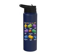 God Says I Am Christian Block Building Toy Master Builder Stainless Steel Insulated Water Bottle