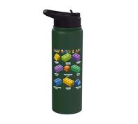 God Says I Am Christian Block Building Toy Master Builder Stainless Steel Insulated Water Bottle