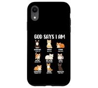 God Says I Am - Christian Faith Cat Lover Kitty Owner Case for iPhone XR
