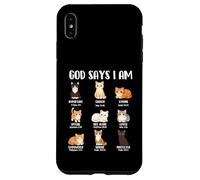 God Says I Am - Christian Faith Cat Lover Kitty Owner Case for iPhone XS Max