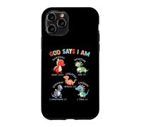 God Says I Am Dinosaur Bible Verses Case for iPhone 11 Pro