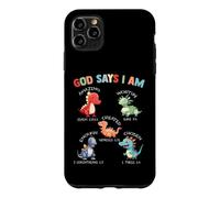 God Says I Am Dinosaur Bible Verses Case for iPhone 11 Pro Max