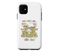 God Says I Am Loved Joyful Positive Animal Design Case for iPhone 11