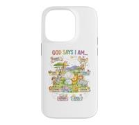 God Says I Am Loved Joyful Positive Animal Design Case for iPhone 14 Pro