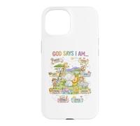 God Says I Am Loved Joyful Positive Animal Design Case for iPhone 15