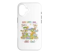 God Says I Am Loved Joyful Positive Animal Design Case for iPhone 16