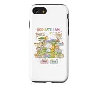 God Says I Am Loved Joyful Positive Animal Design Case for iPhone SE (2020) / 7/8
