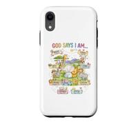 God Says I Am Loved Joyful Positive Animal Design Case for iPhone XR