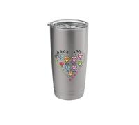 God Says I Am Scriptures Heart Christian, Jesus Stainless Steel Insulated Tumbler