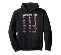 God Says I Am Strong Enough Unique Chosen Brave Loved Faith Pullover Hoodie