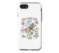 God Says I Am Strong Loved Brave and Unique Design Case for iPhone SE (2020) / 7/8