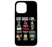 God Says I Am Teacher Strong Accepted Bold Redeemed Case for iPhone 13 Pro Max
