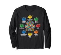 God Says I'm Brick Builder Bricks Christian Building Blocks Long Sleeve T-Shirt