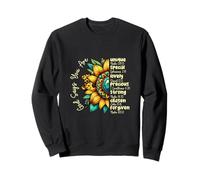 God Says You Are Bible Verse Sunflower God Faith Jesus Sweatshirt