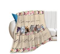 Horse Blanket Horse Decor God Says You Are Throw Blanket Super Warm Soft Plush Lightweight Fleece Flannel Bible Verse Blanket Horse Gifts for Women Girls Boys Men Kids for Winter Couch Bedding 40"X50"
