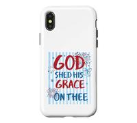 God Shed His Grace On Thee America Design Case for iPhone X/XS