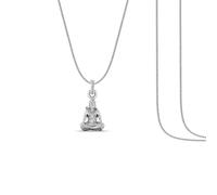 God Shiva Silver Chain Pendant(92.5% purity) by Shiva Chain Pendant for Kids & Woman (Snake Chain: 15 Inches) Sliver -Clevio978-1