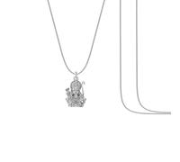 God Shree Ram Silver Chain Pendant(92.5% purity) by Ram Chain Pendant for Kids (Snake Chain: 15 Inches) Sliver -Clevio978-1