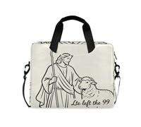 God So Love The World Cross Laptop Sleeve Case Lightweight Laptop Bag Briefcase messenger bag for Laptop Computer with Strap Handle, 13 14 15.6 inch