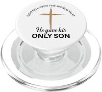 God So Loved The World Christian Bible Verse PopSockets PopGrip for MagSafe