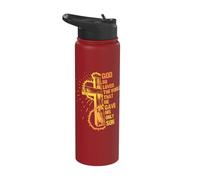 God So Loved The World That He Gave His Only Son Stainless Steel Insulated Water Bottle