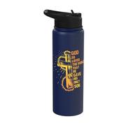 God So Loved The World That He Gave His Only Son Stainless Steel Insulated Water Bottle