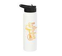 God So Loved The World That He Gave His Only Son Stainless Steel Insulated Water Bottle