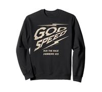 God Speed Run the Race Running Tee Sweatshirt