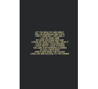God Speed the Plough Farmer Notebook Black: Fifteenth Century Ploughing Rhyme