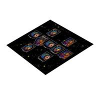 God Tablecloth Card Mat Table Cover Astrology Oracle Pad Tarot Table Cloth Altar Cloth Board Gamepad