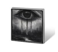 God Tears River Enamel Lapel Pin Badge Brooches for Women Men Jewelry Backpack Hats Decor