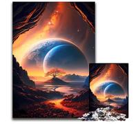 God Tree Planet Cosmos Jigsaws 1000 Pieces for Adults Jigsaw Puzzles for Adults Interactive Family Game, Brain Challenge, Educational Toy 26X38CM/10.23x14.96inch