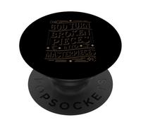 God Turns Broken Pieces Into Masterpieces Christian Art PopSockets Adhesive PopGrip