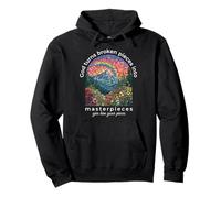God Turns Broken Pieces Into Masterpieces Christian Faith Pullover Hoodie
