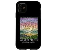 God Turns Broken Pieces Into Masterpieces Christian Quote Case for iPhone 11