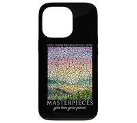 God Turns Broken Pieces Into Masterpieces Christian Quote Case for iPhone 13 Pro
