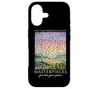 God Turns Broken Pieces Into Masterpieces Christian Quote Case for iPhone 17