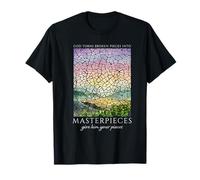 God Turns Broken Pieces Into Masterpieces Christian Quote T-Shirt