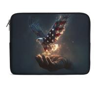 God USA Ea-gles Laptop Case Sleeve Bag 12inch Durable Shockproof Protective Computer Carrying Cover Briefcase